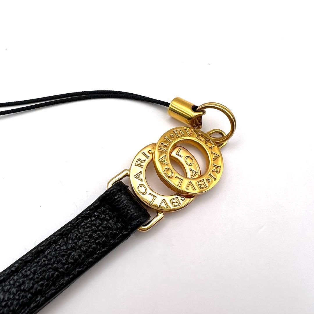 【極美品】BVLGARI ブルガリ ドッピオトンド フォンストラップ ゴールド