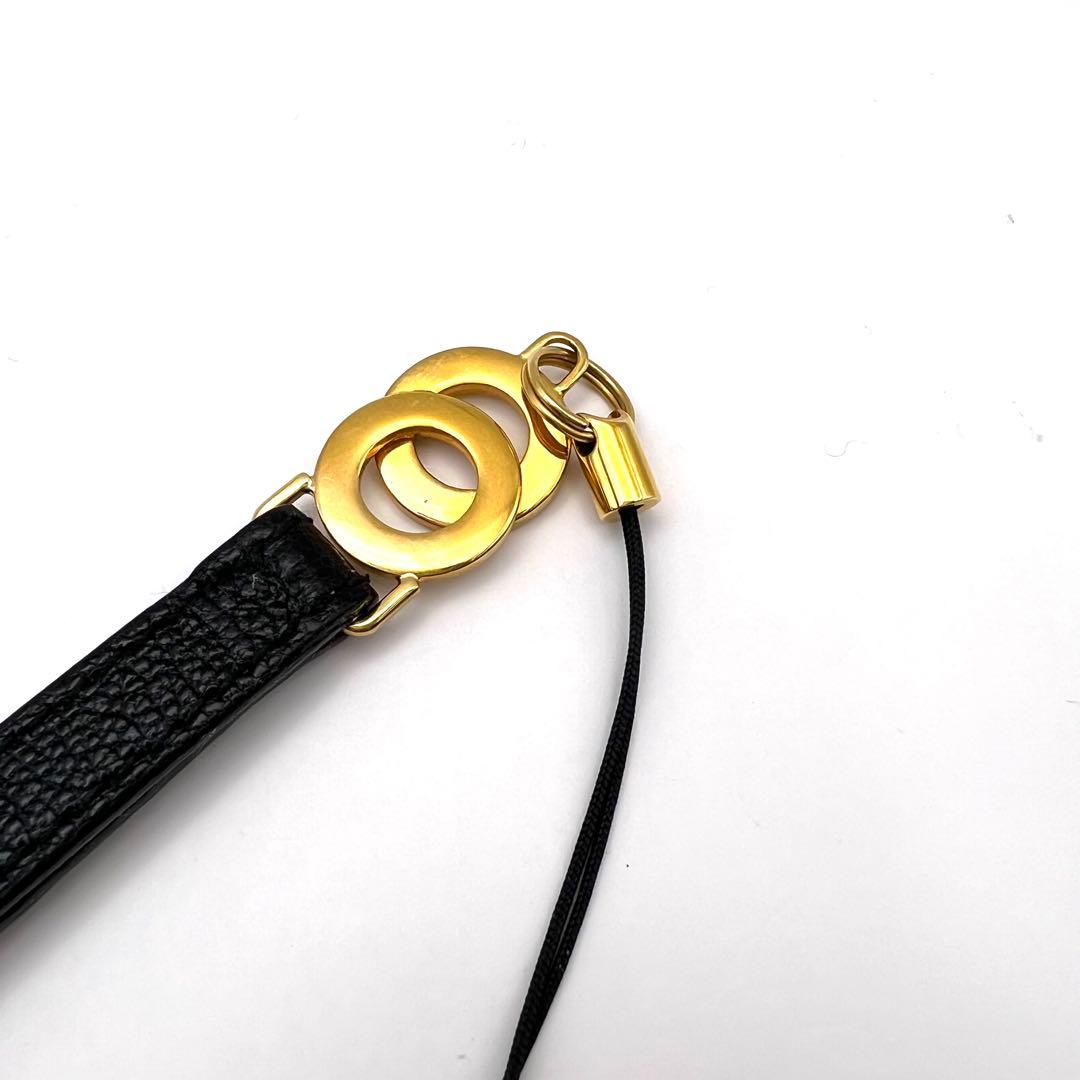 【極美品】BVLGARI ブルガリ ドッピオトンド フォンストラップ ゴールド