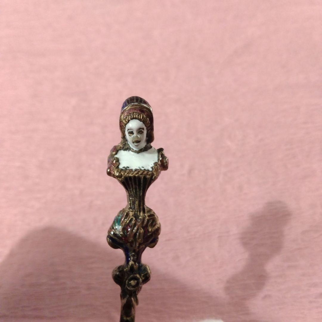 最終処分　18世紀 エナメルスプーン　肉筆