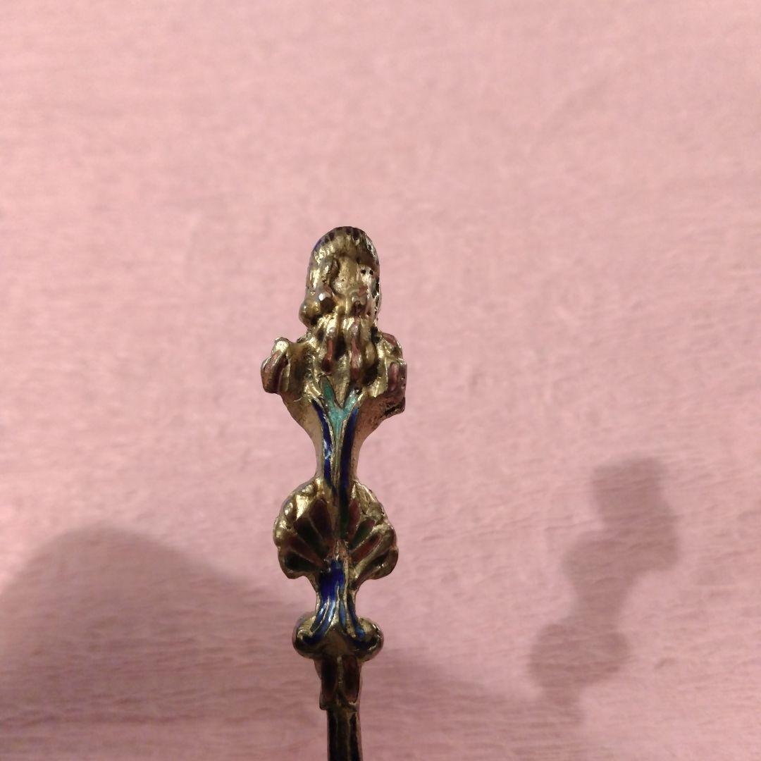 最終処分　18世紀 エナメルスプーン　肉筆