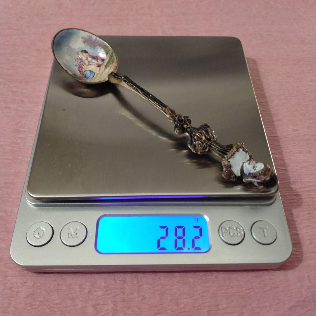 最終処分　18世紀 エナメルスプーン　肉筆