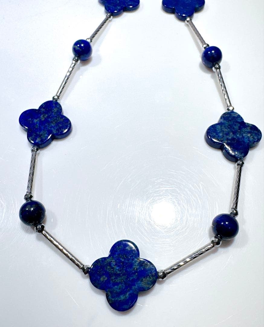 ラピスラズリデザインネックレスNO25-1906