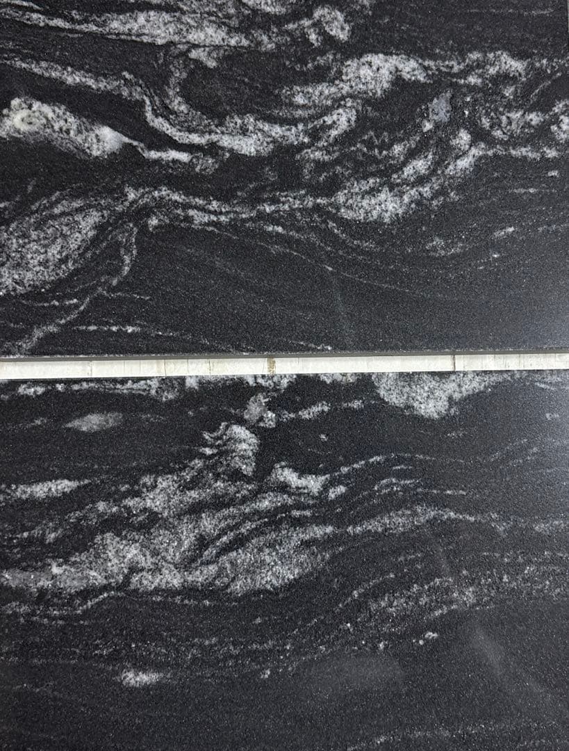 天然御影石　ストリームブラック　5枚+１枚