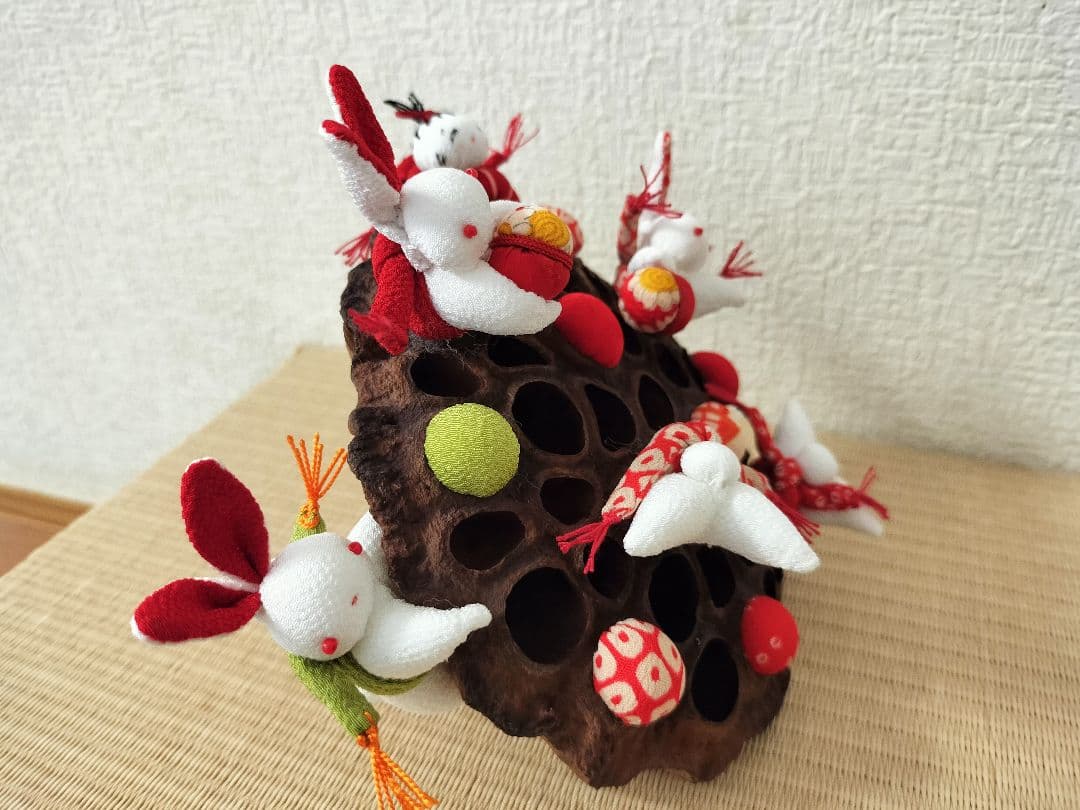 はるみページ！ハスの実、、、！うさちゃん吊るし飾り！お雛様吊るし飾り！