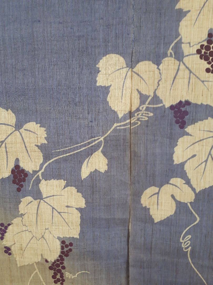 麻のれん　夏暖簾　手染め　涼感　　間仕切り　麻100％　　麻暖簾