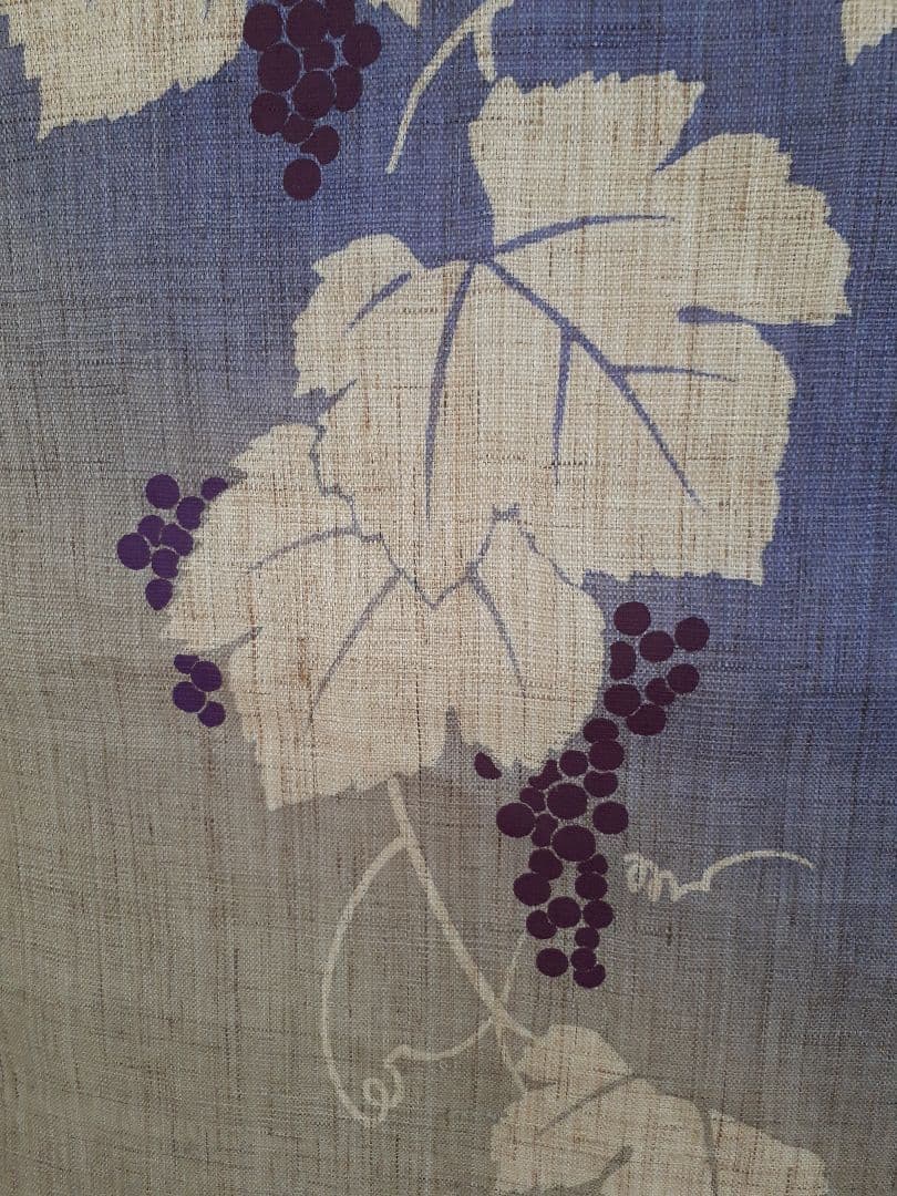 麻のれん　夏暖簾　手染め　涼感　　間仕切り　麻100％　　麻暖簾