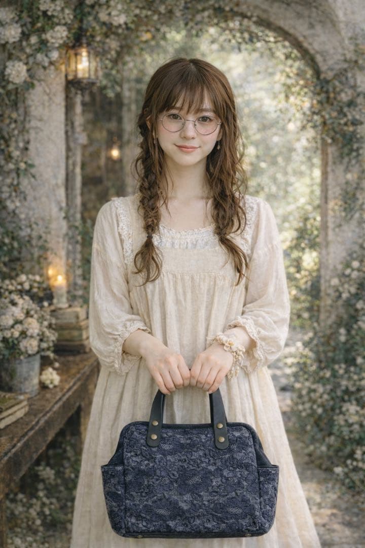 SALE ミナペルホネン smileflower ハンドメイドバッグ 206Ⓐ