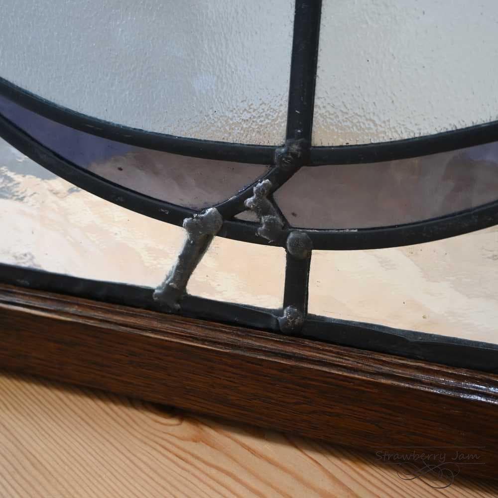 L3710-52 英国アンティーク ステンドグラス バラ 窓枠 建材 インテリア