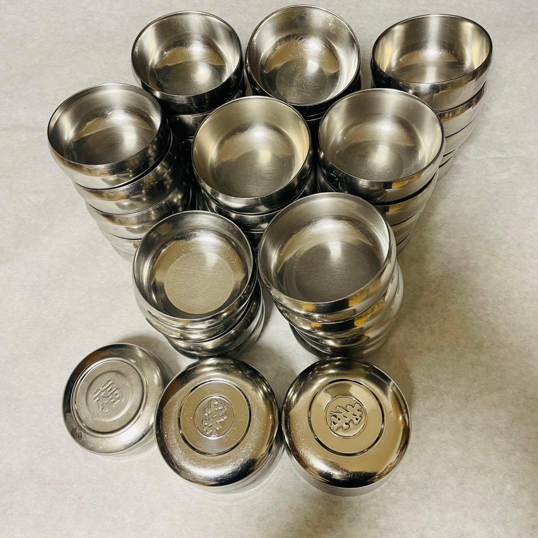 韓国ステンレスご飯茶碗＋蓋 2種セット 業務用