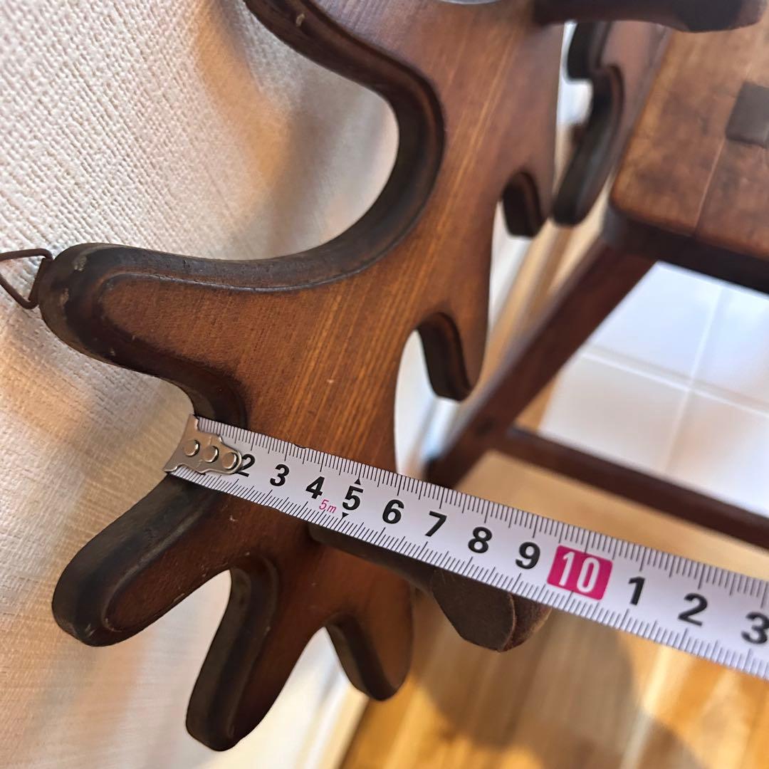 【ヴィンテージ】✴︎鹿の壁掛けフック✴︎木製✴︎ウォールフック✴︎