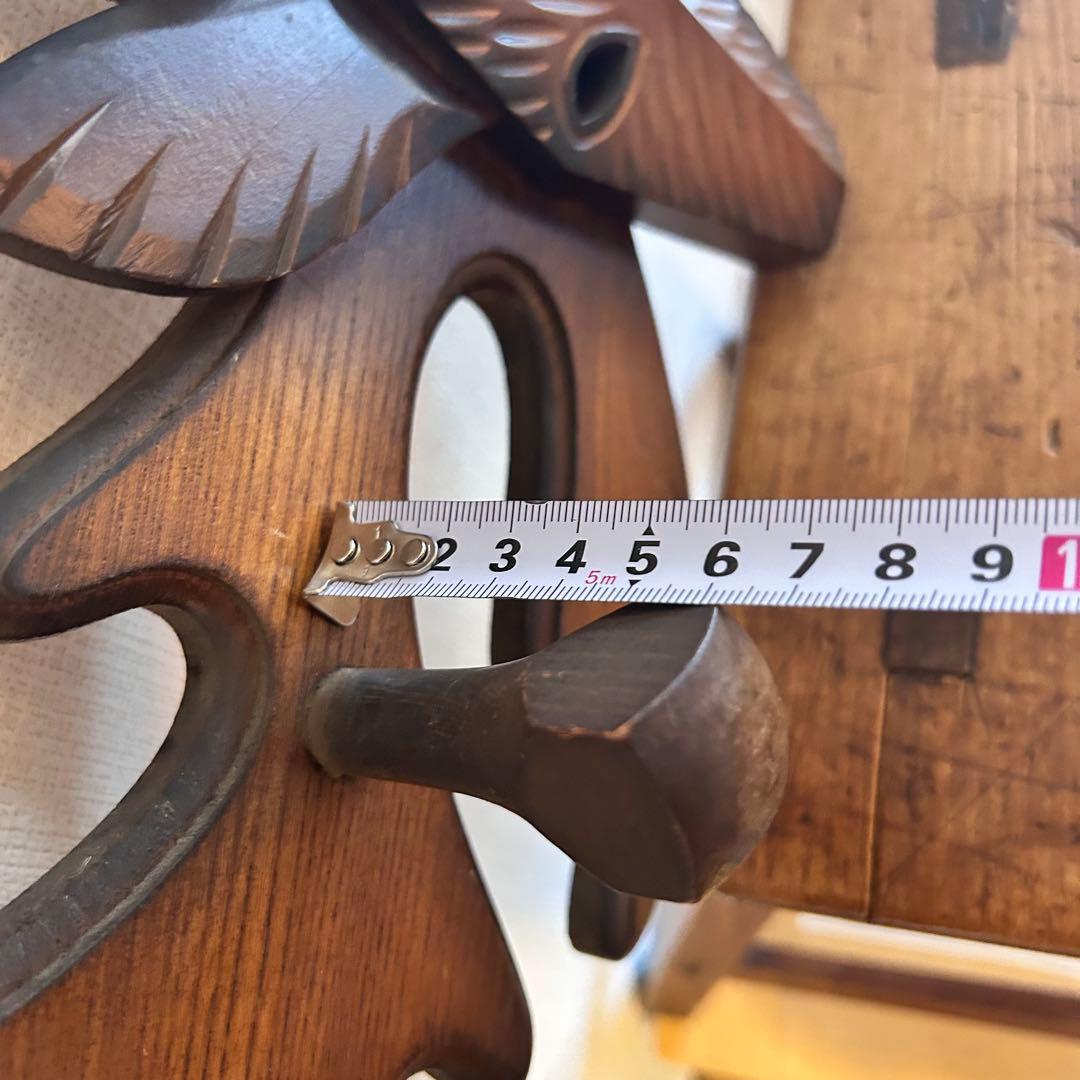 【ヴィンテージ】✴︎鹿の壁掛けフック✴︎木製✴︎ウォールフック✴︎