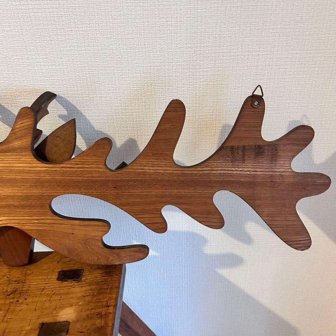 【ヴィンテージ】✴︎鹿の壁掛けフック✴︎木製✴︎ウォールフック✴︎