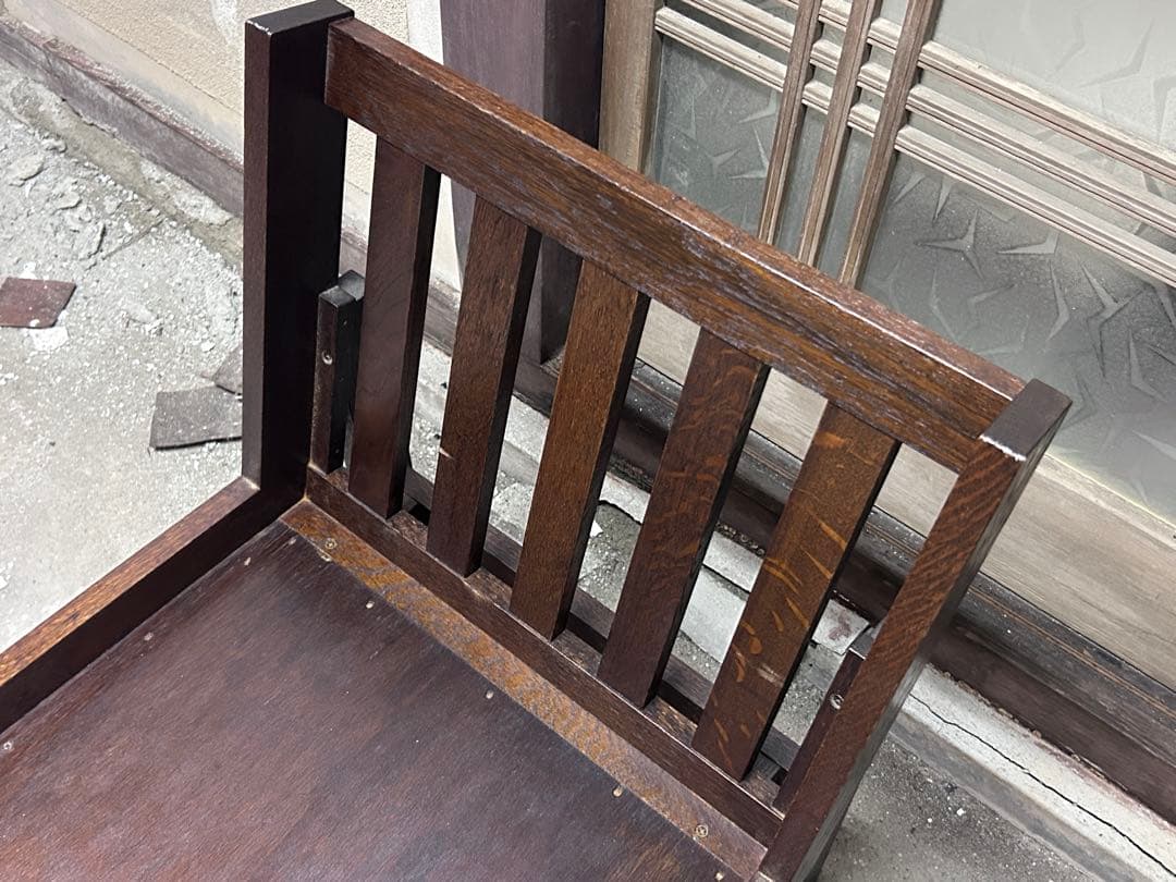 ①木製 ダイニングソファー ローチェア 和モダン 古民家