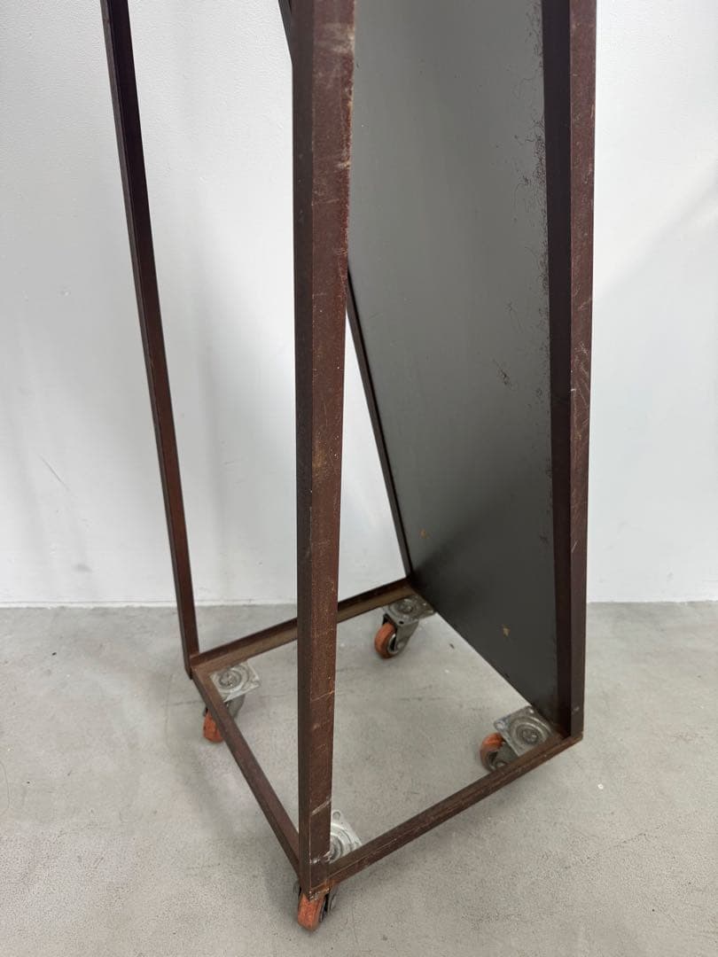 姿見 ミラー 大きいミラー キャスター インダストリアル アパレル　店舗什器 鉄