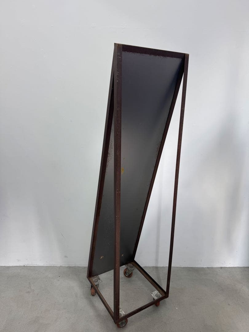 姿見 ミラー 大きいミラー キャスター インダストリアル アパレル　店舗什器 鉄