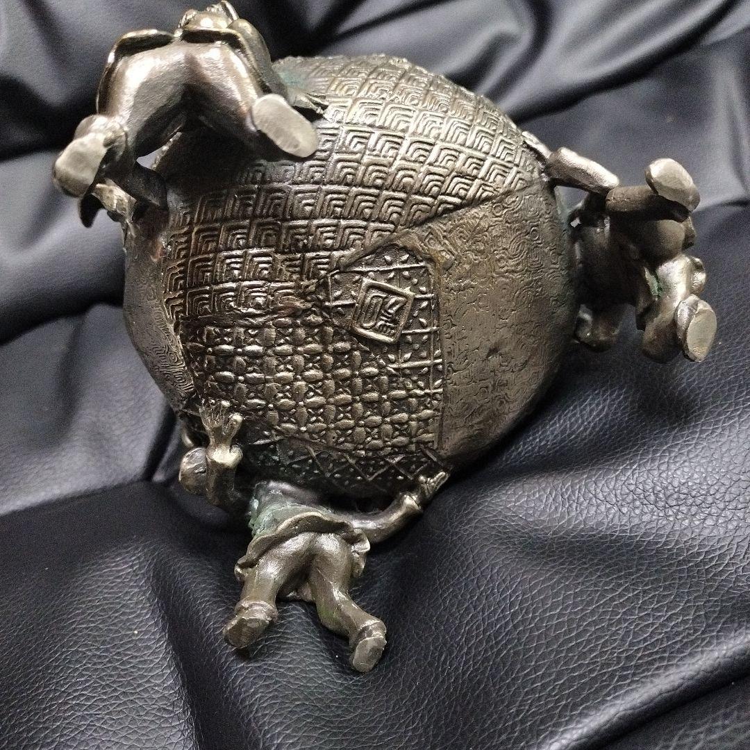 高岡銅器 洋銀 香炉 骨董 古美術 アンティーク 茶道具