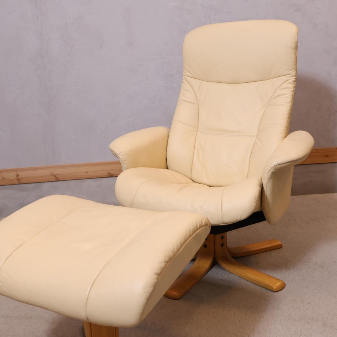 イエリアーダ 本革 リクライニングチェア 1Pソファ 北欧 パーソナルチェア