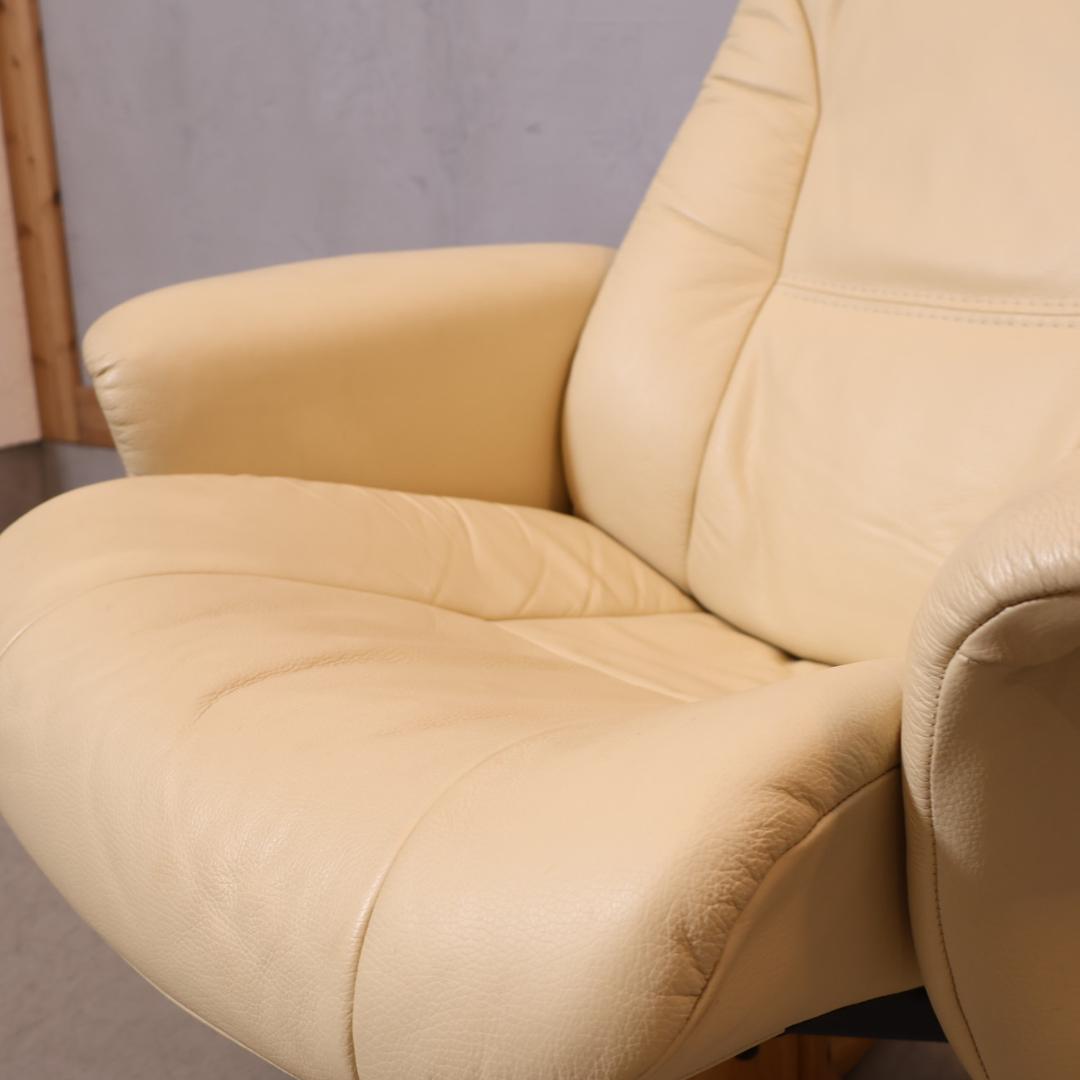 イエリアーダ 本革 リクライニングチェア 1Pソファ 北欧 パーソナルチェア