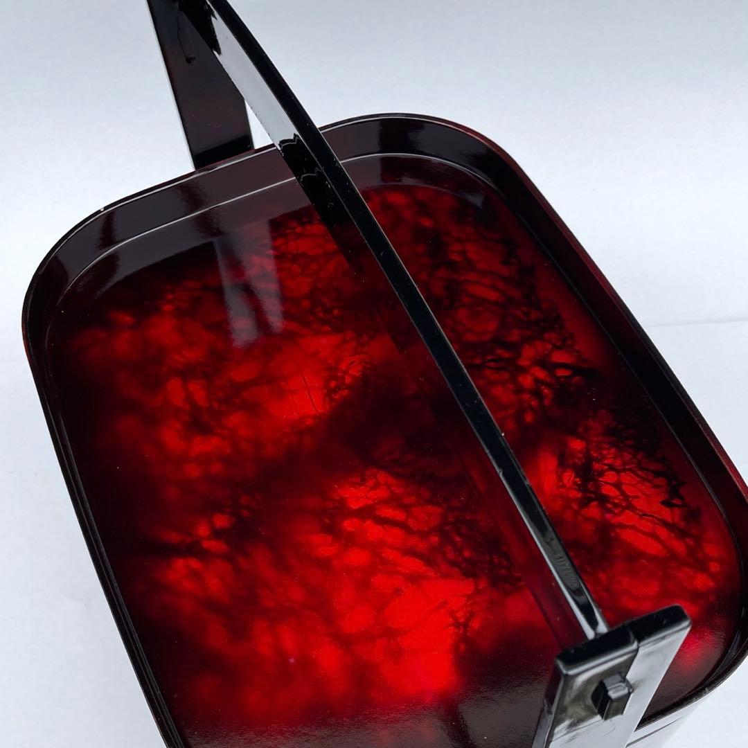 お茶菓子入れ 箱 お茶入れ 菓子入れ 茶道 漆器風 和風 小物入 小箱 花柄