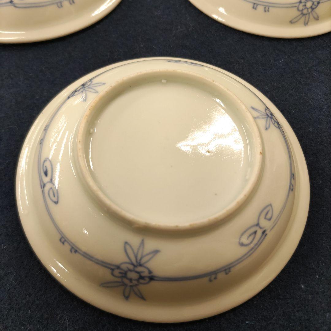 古伊万里　馬柄小皿　5客　D315