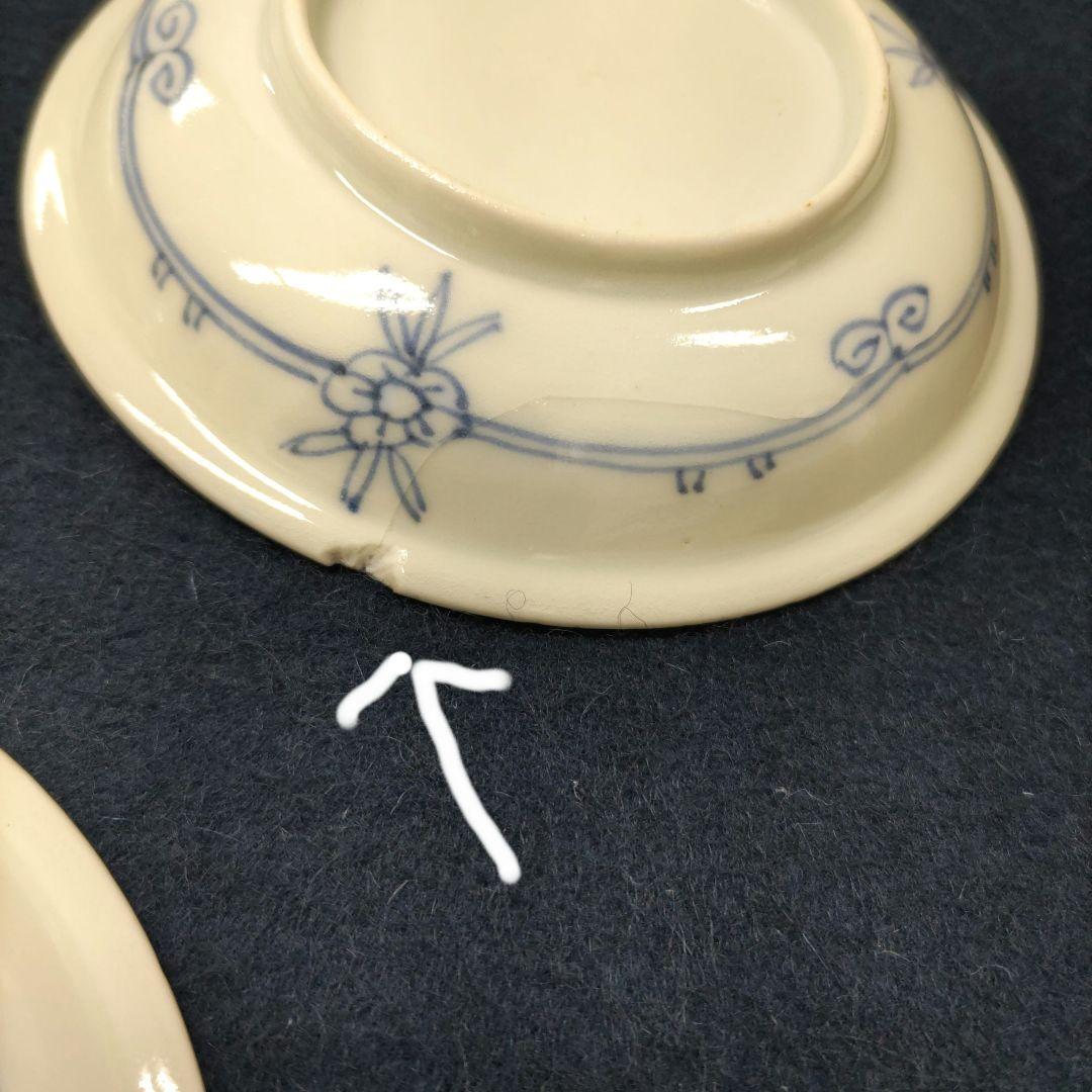 古伊万里　馬柄小皿　5客　D315