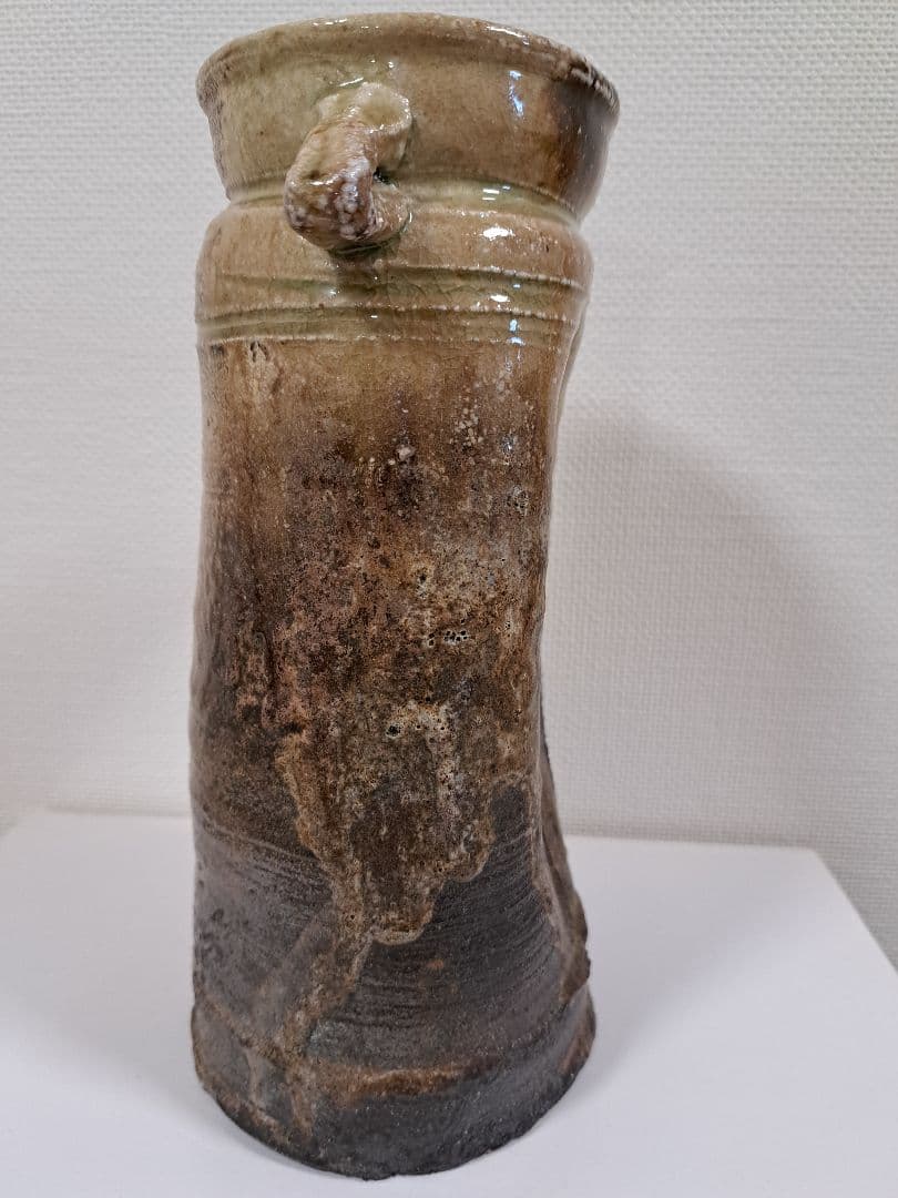 耳付花入 信楽名品 今井康人作