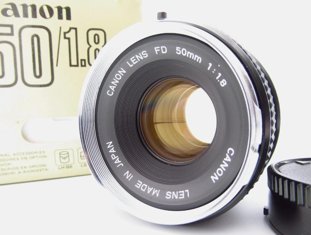 Canon FD 50mm f/1.8 単焦点レンズ 箱付き 管理J2