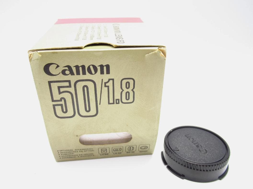 Canon FD 50mm f/1.8 単焦点レンズ 箱付き 管理J2