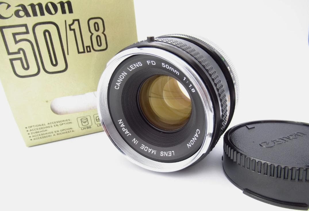 Canon FD 50mm f/1.8 単焦点レンズ 箱付き 管理J2