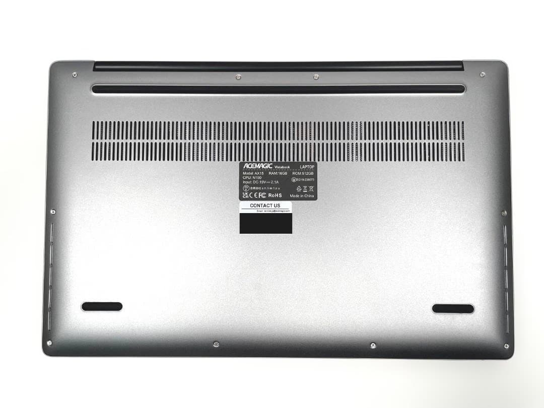 使用短め ACEMAGIC AX15 ／Intel N150ノートPC