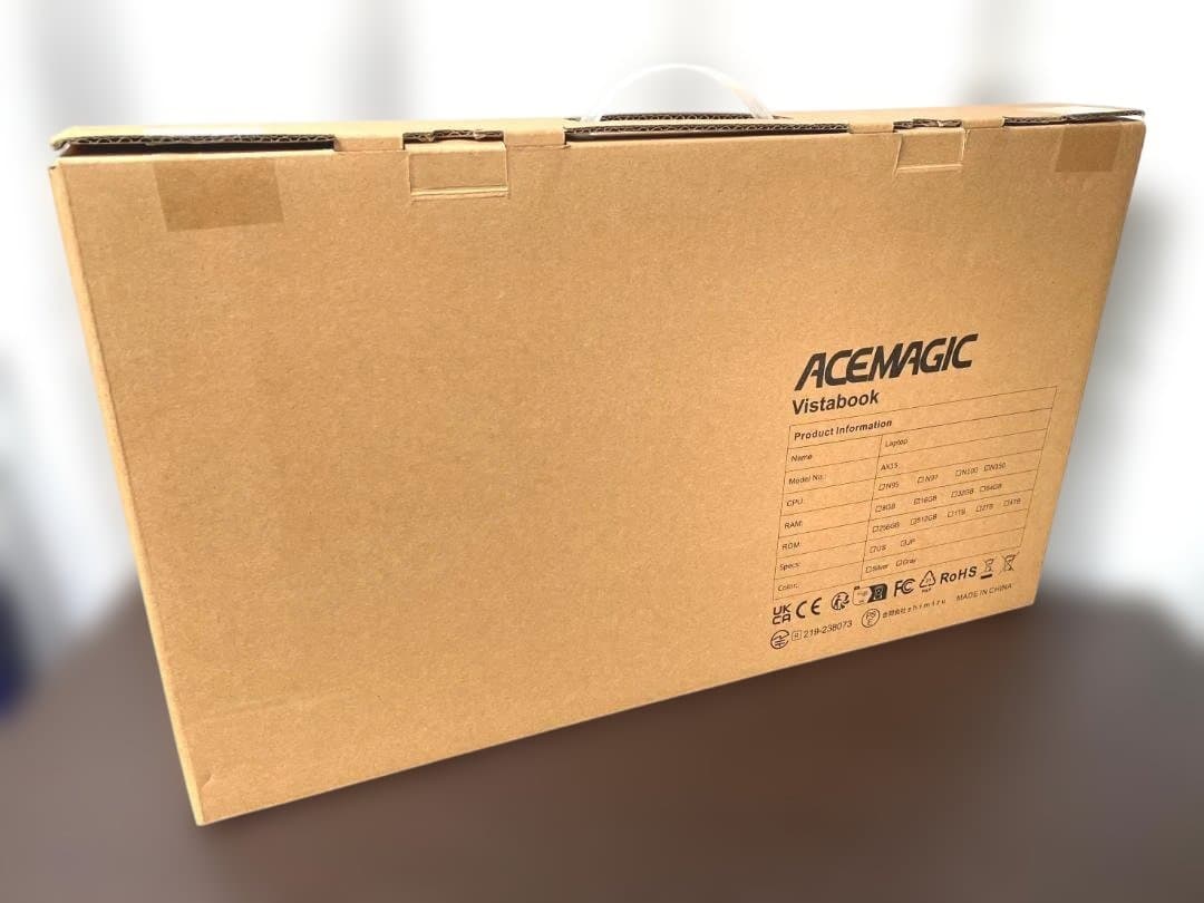 使用短め ACEMAGIC AX15 ／Intel N150ノートPC