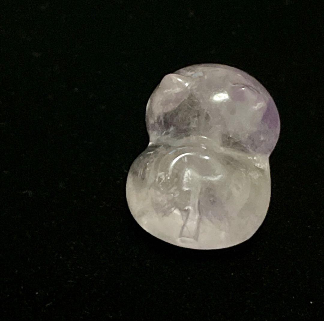 アメシスト　天然石　ブレスレット　ねこ　パーツ