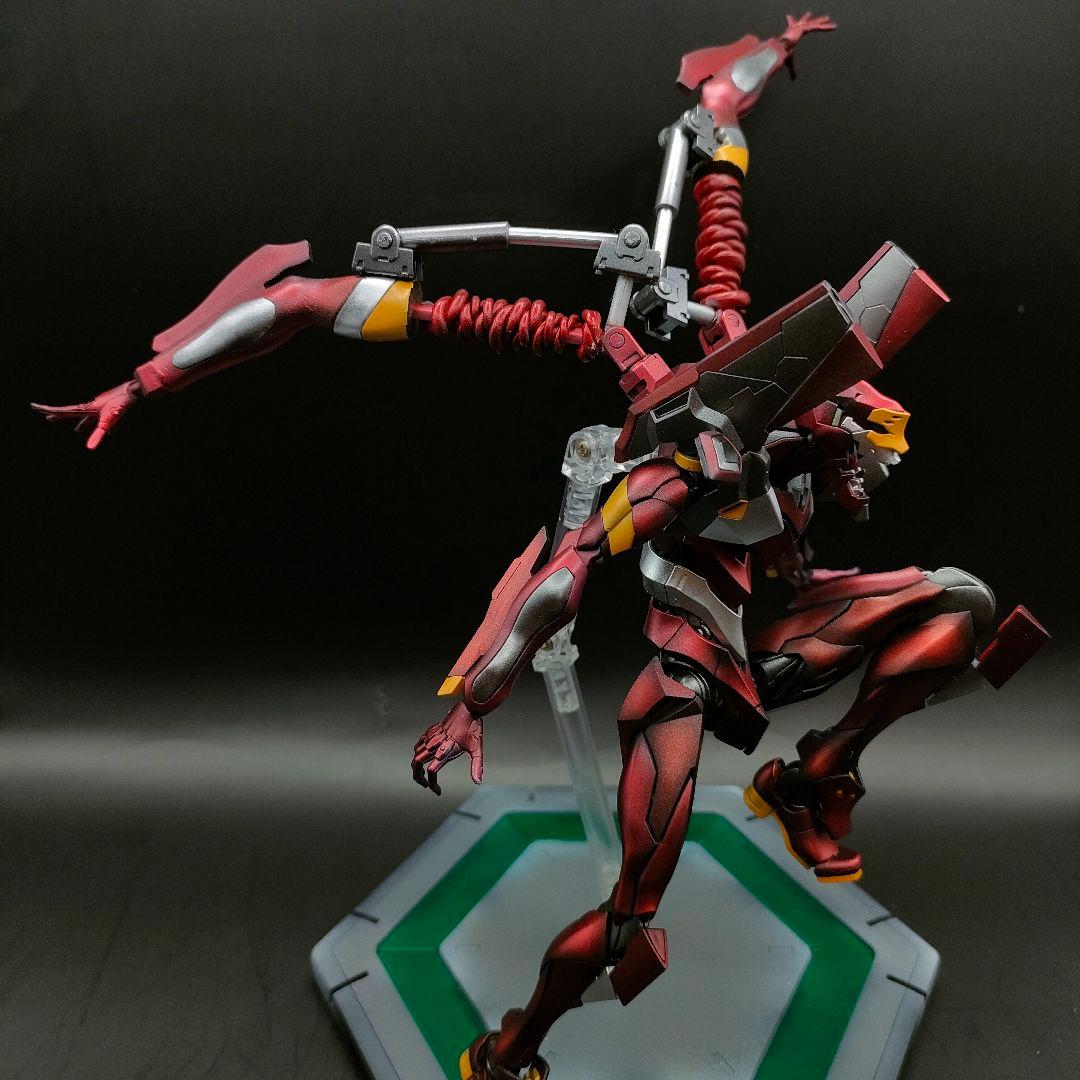 RGエヴァンゲリオン参号機　メタリック塗装　塗装完成品　プラモデル　アスカ