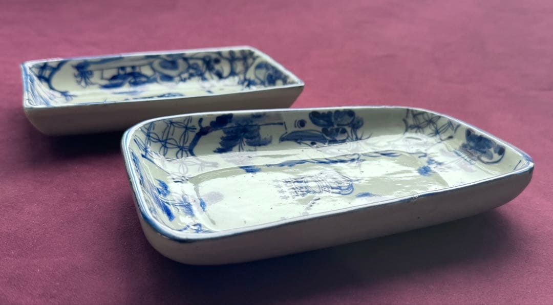 Rex Hotel絶版角陶磁器小皿 2点セット