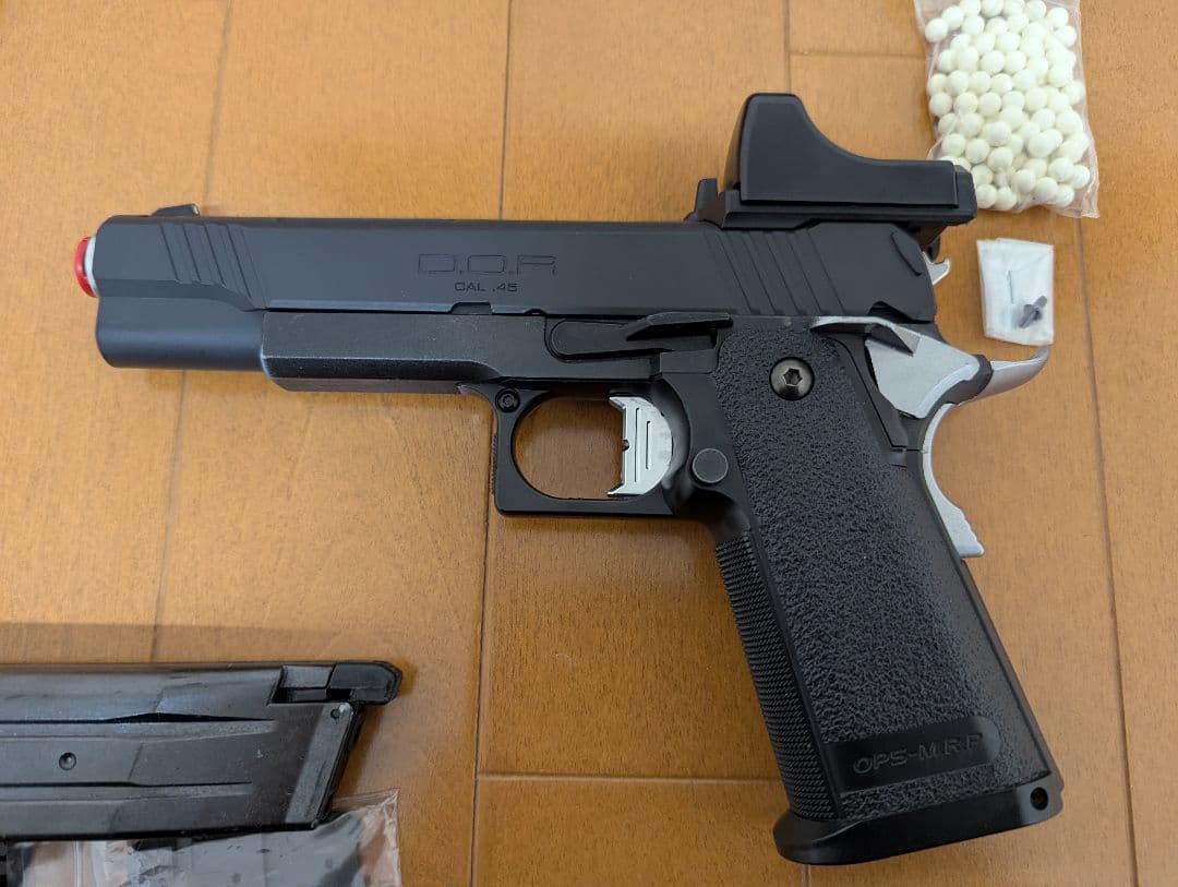 東京マルイ ガスブローバック ハイキャパD.O.R ドットサイト付　付属品あり