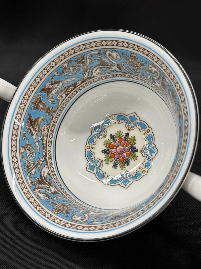 【USED美品】 フロレンティーン　黒壺　スープカップ　カップ