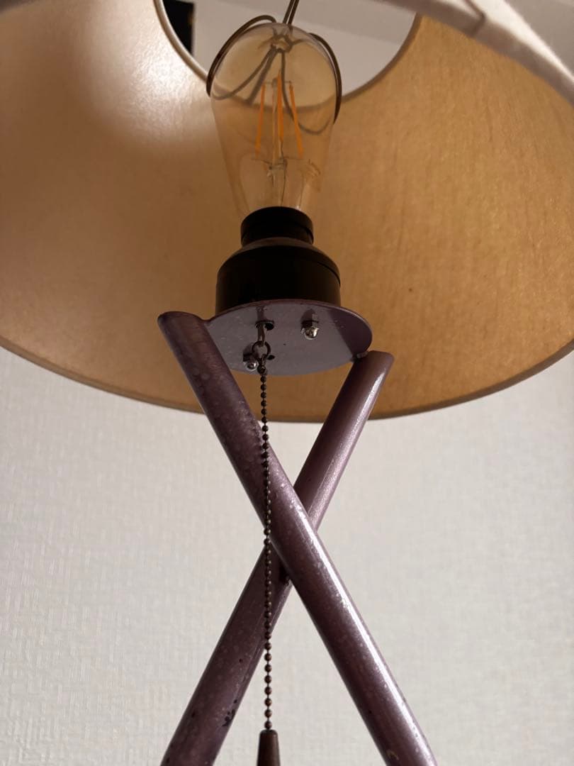 スタンドライト　間接照明　変形　個性的　デザイン　うねうね　ヴィンテージ　希少