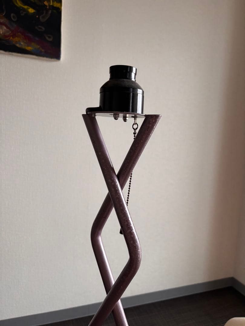 スタンドライト　間接照明　変形　個性的　デザイン　うねうね　ヴィンテージ　希少