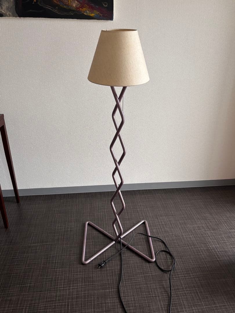 スタンドライト　間接照明　変形　個性的　デザイン　うねうね　ヴィンテージ　希少