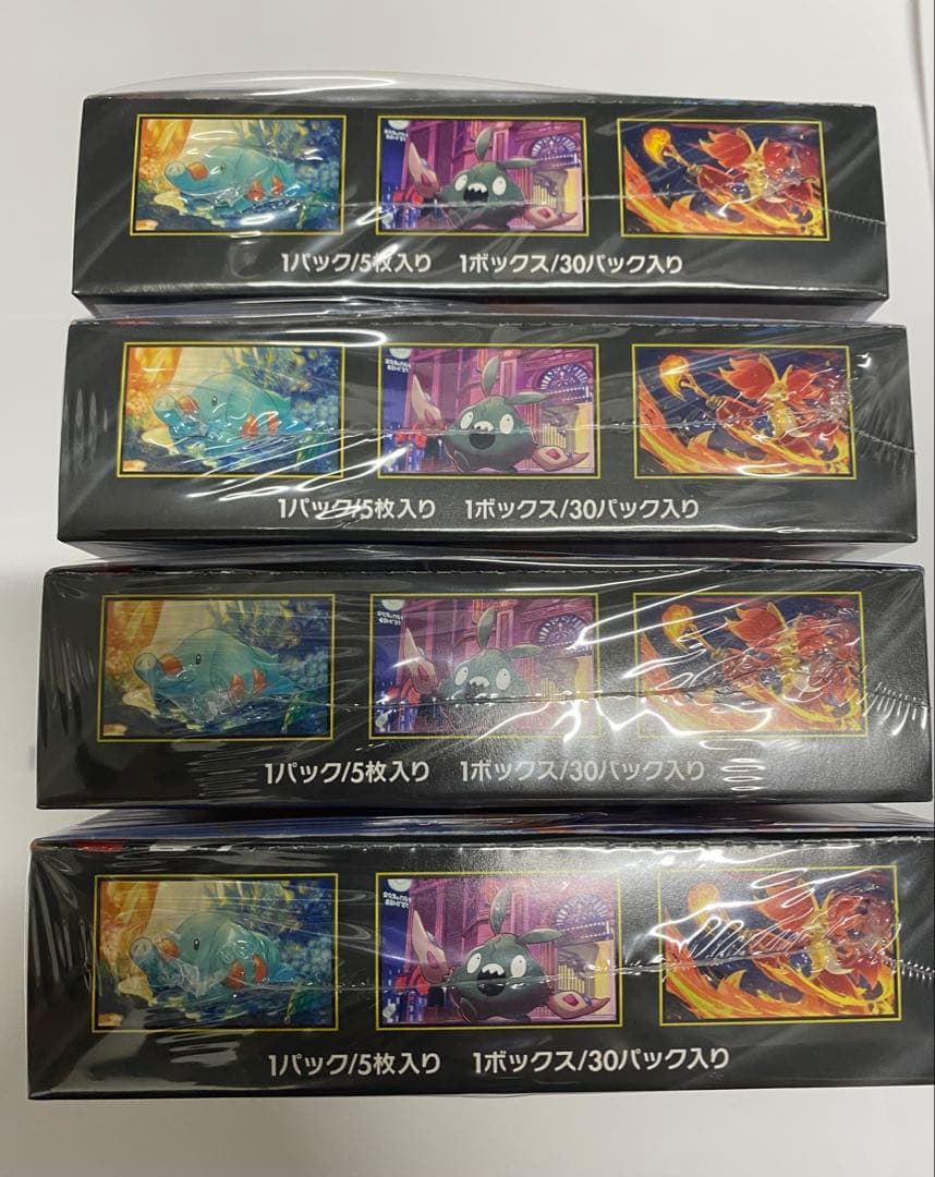 ポケモンカードゲームMEGA拡張パック「ニンジャスピナー」シュリンク付き4BOX