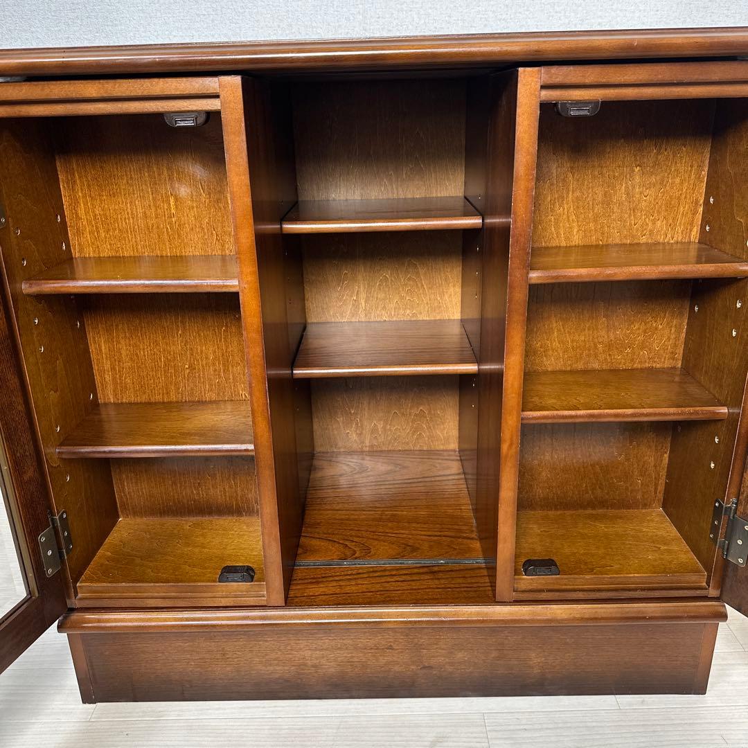 カリモク コロニアル 書棚 本棚 キャビネット サイドボード スライド式 i4※