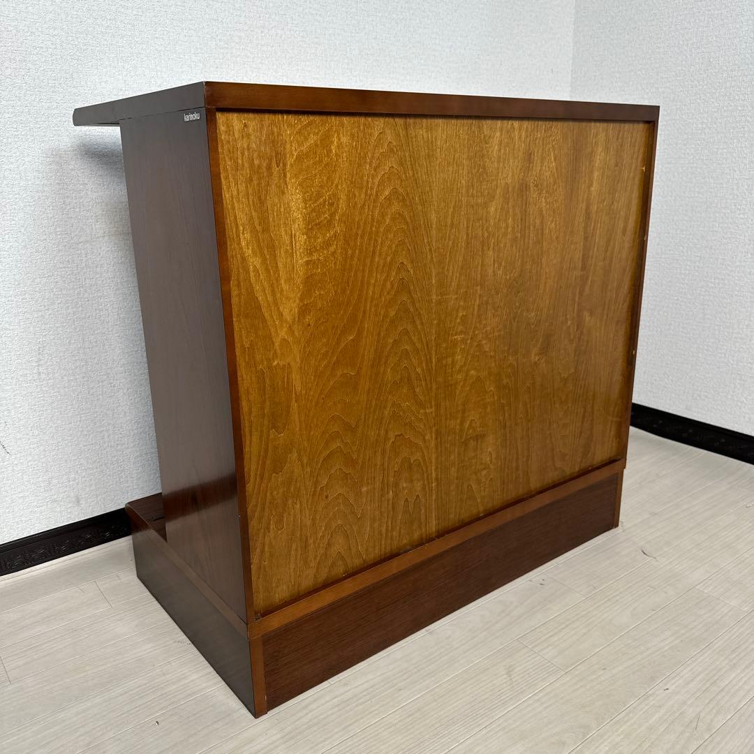 カリモク コロニアル 書棚 本棚 キャビネット サイドボード スライド式 i4※