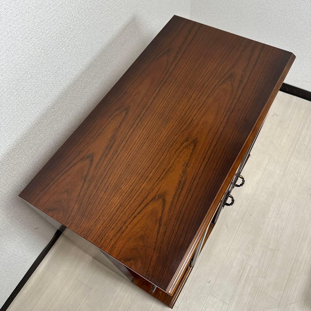 カリモク コロニアル 書棚 本棚 キャビネット サイドボード スライド式 i4※