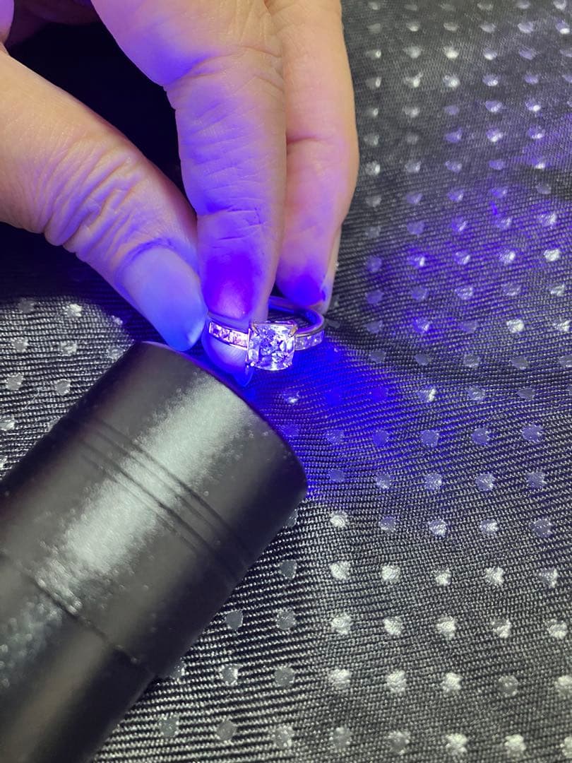 天然オイルインクオーツ　シルバー925リング キュービックジルコニア