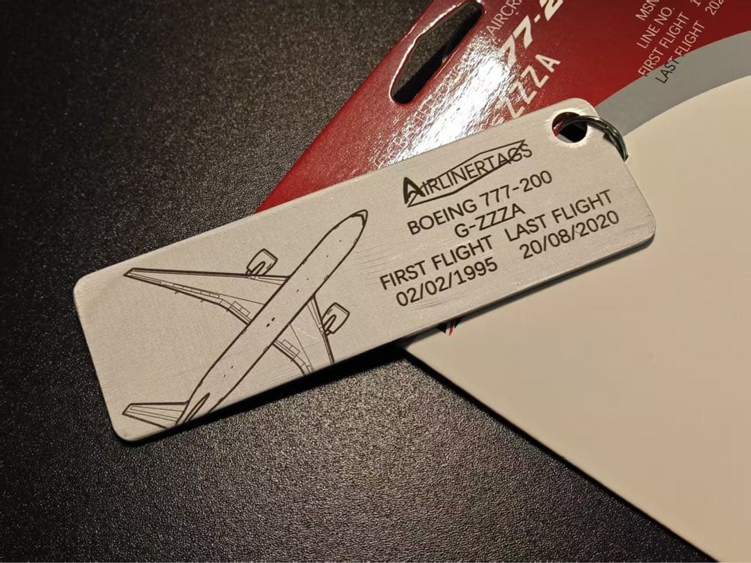 BA B777-200 Airlinertags 世界初のGE90搭載機