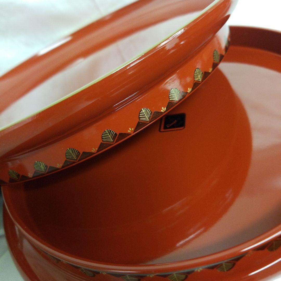 【未使用】　◆ 高級山中塗 ◆　 　　宝来シリーズ　高台多様皿　5枚揃