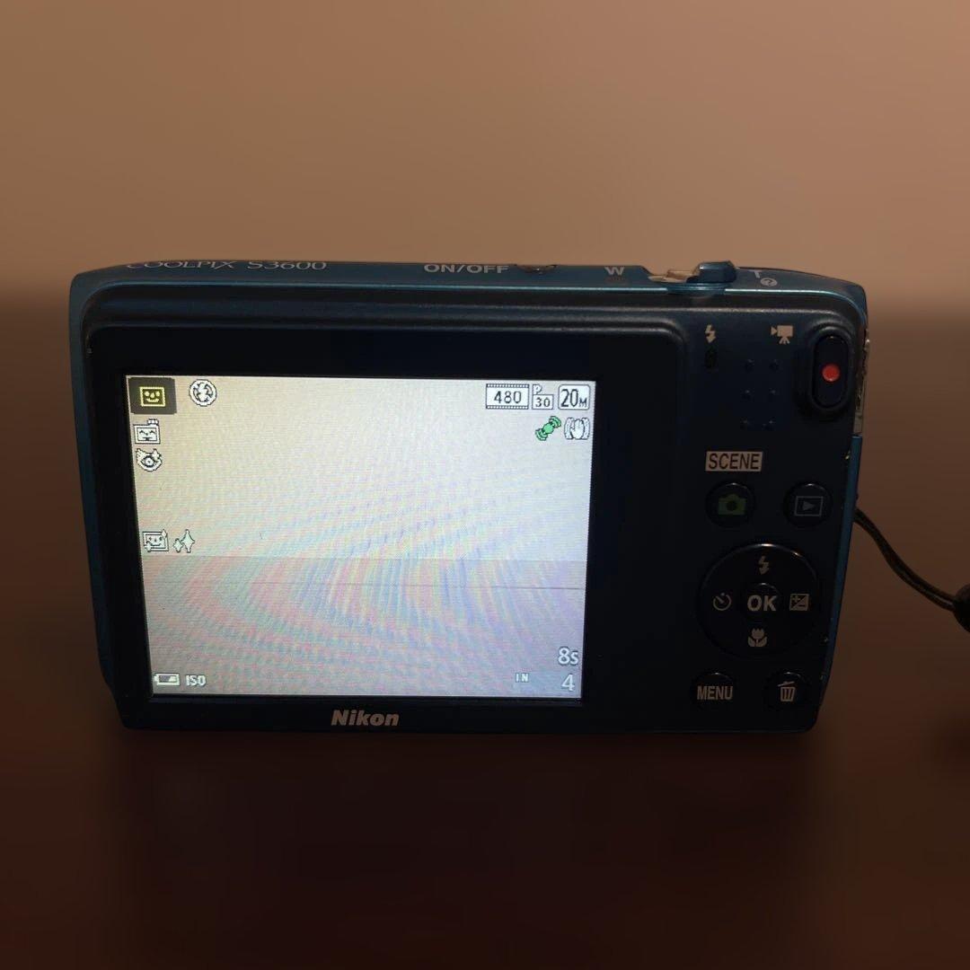 4571 Nikon COOLPIX S3600 ブルー デジカメ