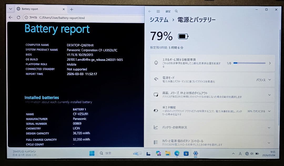Windowsノート本体 Panasonic Let'snote Corei5 16GB SSD512GB