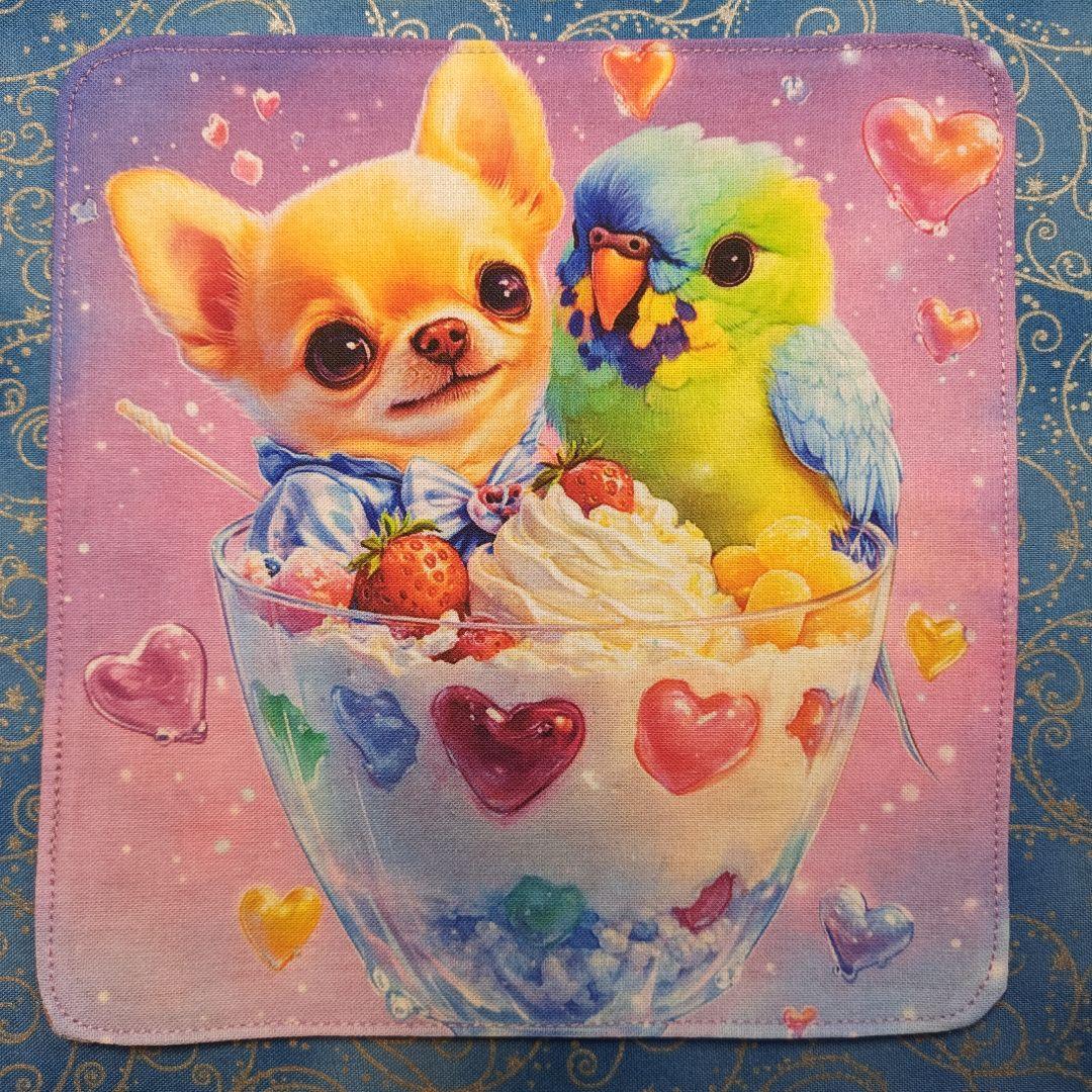 Tamago ハンカチ　チワワちゃん柄　18枚