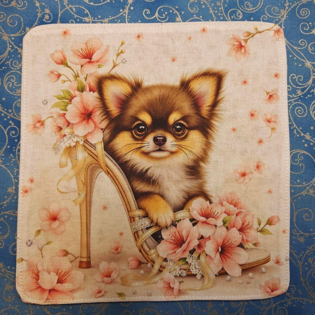 Tamago ハンカチ　チワワちゃん柄　18枚